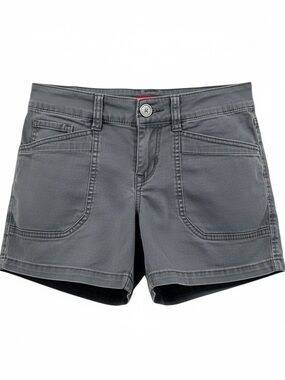 UNIONBAY Gray Mid-Rise Utility Jean Shorts